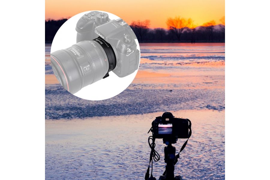 Переходное кольцо Commlite CM-AEF-MFT автофокусное, для объектива