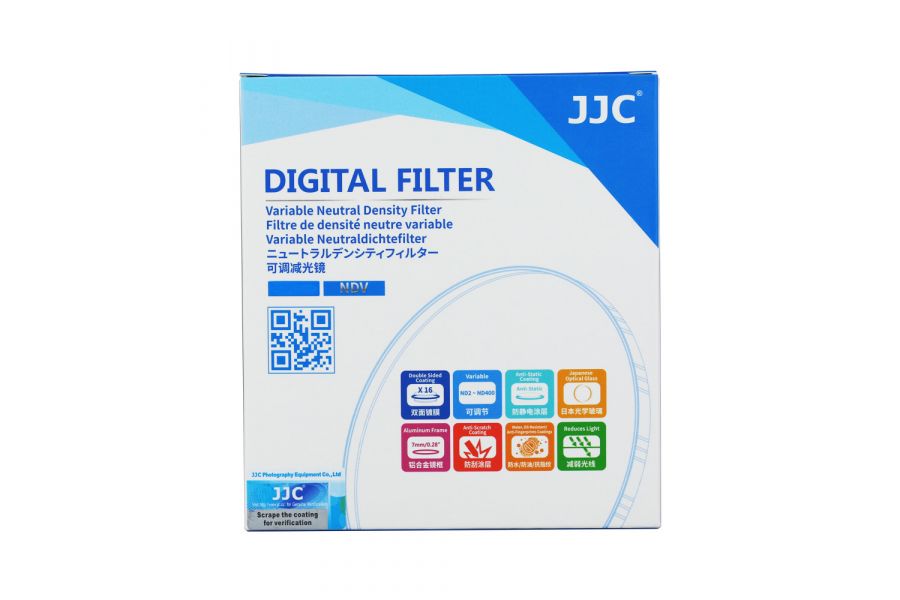Светофильтр JJC Variable ND2-ND400 62mm
