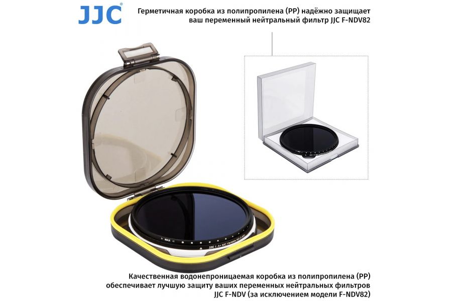 Нейтральный фильтр JJC ND2-ND400 72 мм для съемки
