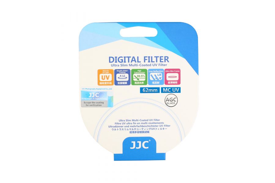 Светофильтр JJC Ultra-Slim MC-UV 62mm