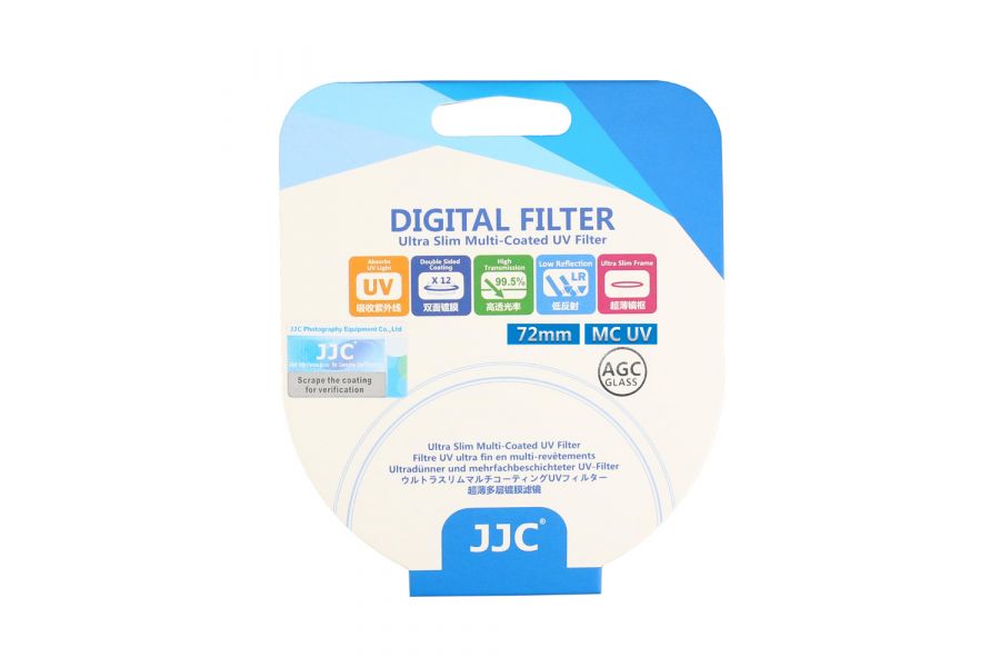 Светофильтр JJC Ultra-Slim MC-UV 72mm