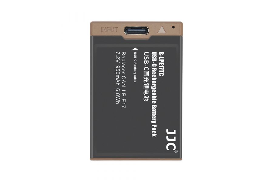 Аккумулятор JJC B-LPE17 (Type-C, 950 mAh, 7.2 V) литий-ионный