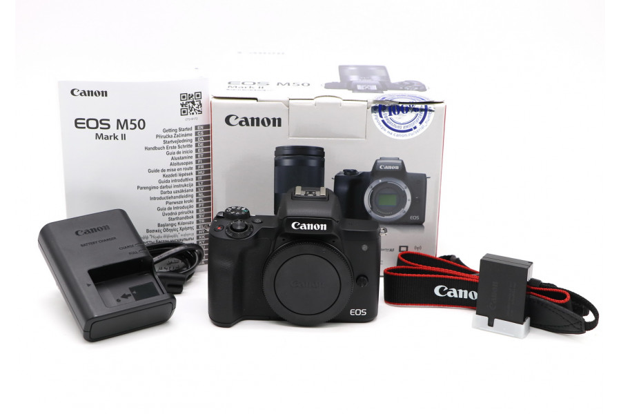 Canon EOS M50 II body в упаковке (пробег 2725 кадров)