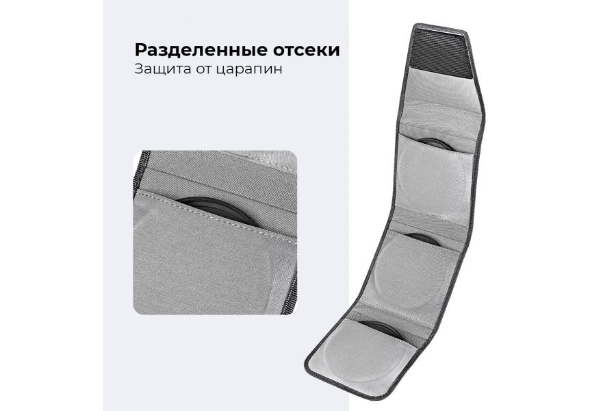 Чехол K&F Concept для светофильтров до 62мм