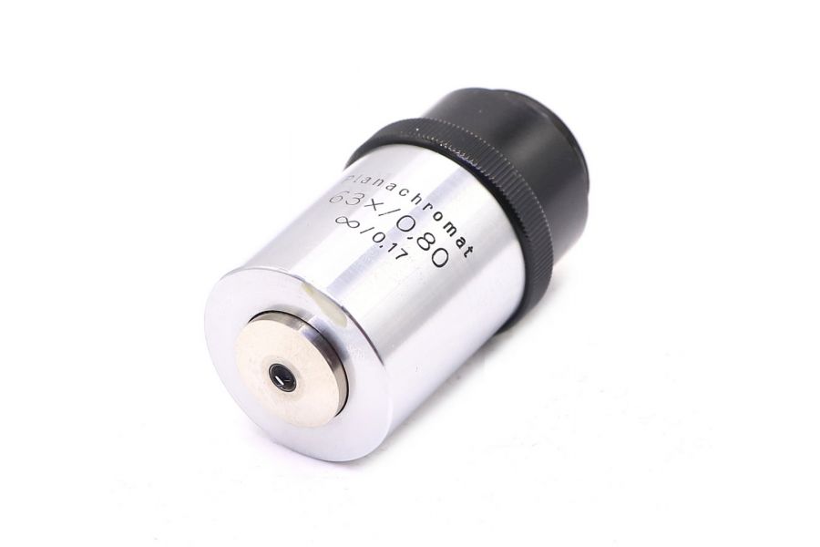 Объектив микроскопа Carl Zeiss Jena Planachromat 63x