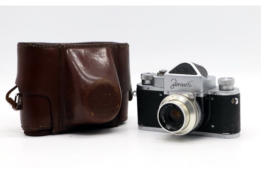 Редкий фотоаппарат Зенит 1 + Индустар-22 П (СССР, 1954)