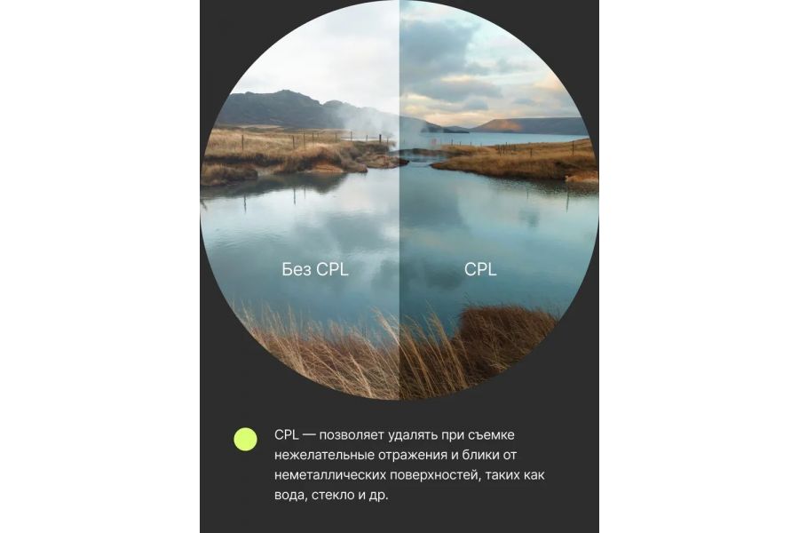 Светофильтр Raylab CPL Slim 62mm