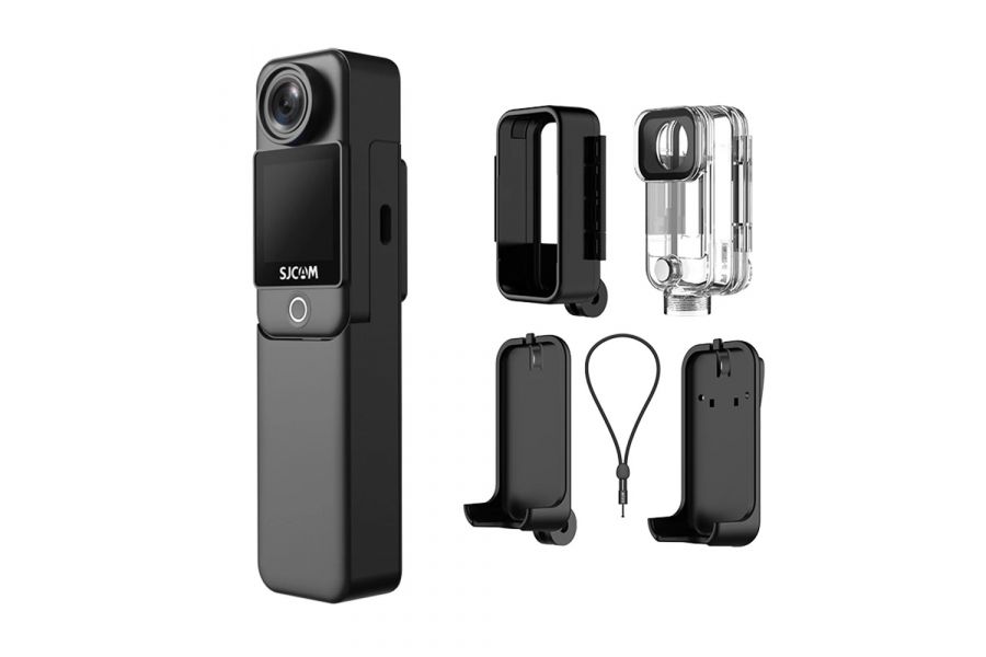 Экшен-камера SJCAM C300 4K (20 Мп, 8×, 360 мин., водонепроницаемая)