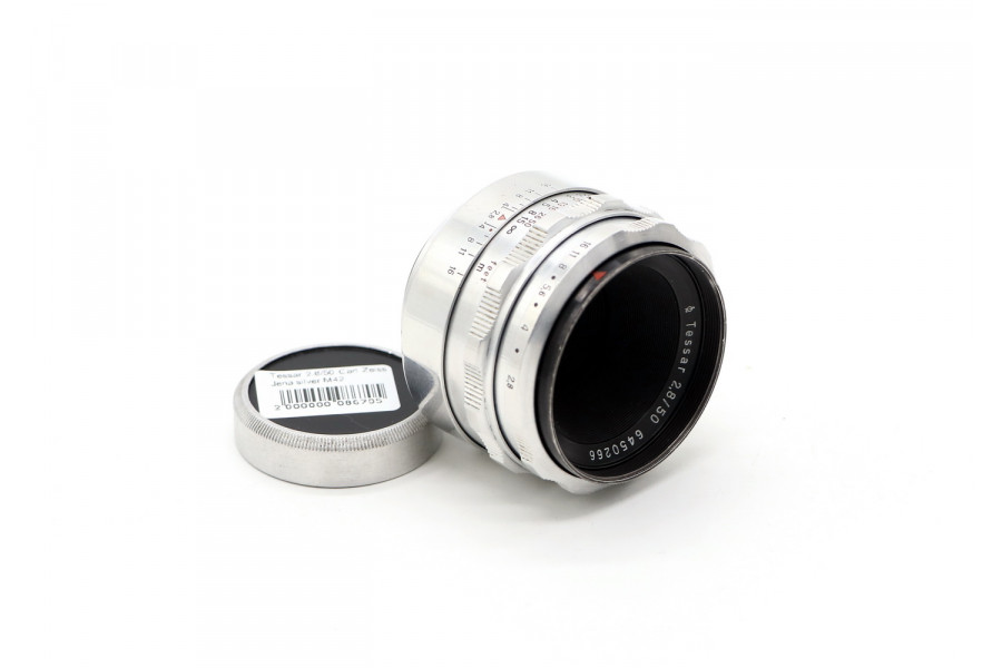 Объектив Tessar 2,8/50 Carl Zeiss Jena silver М42