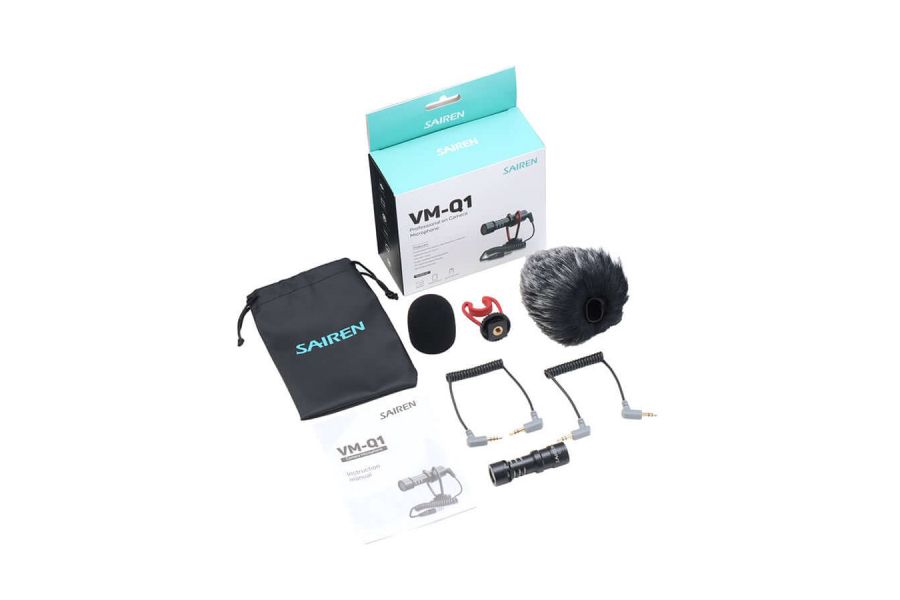 Конденсаторный накамерный микрофон Ulanzi VM-Q1, компактный, черный