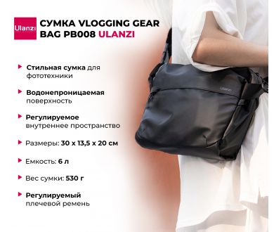 Купить Сумка Ulanzi Vlogging Gear Bag PB008 Сумка Ulanzi Vlogging Gear Bag PB008