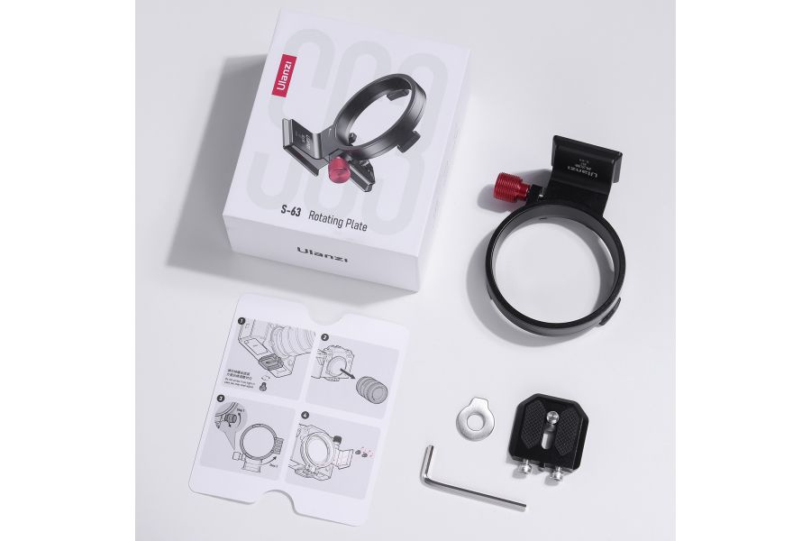 Площадка Ulanzi S-63 Rotatable Horizontal-to-Vertical Mount Plate Kit