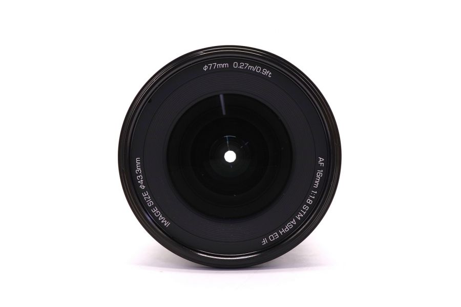 Объектив Viltrox AF 16mm F1.8 E-mount в упаковке