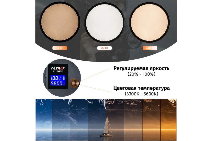 Кольцевой осветитель Viltrox VL-300T