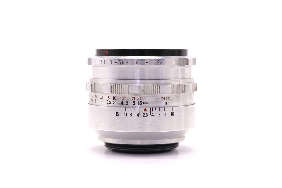 Tessar 2.8/50 Carl Zeiss Jena silver М42 (Germany, 1953г.)