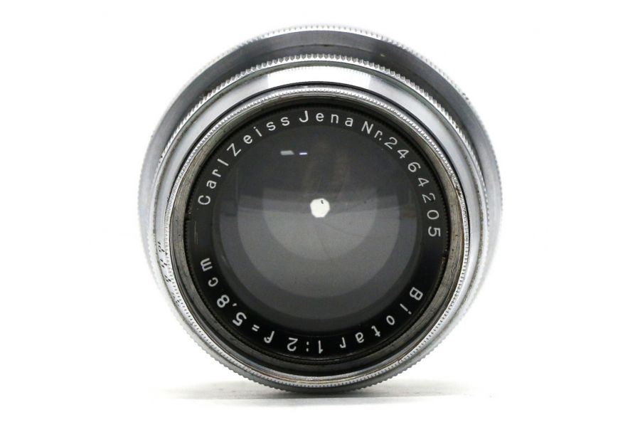 Biotar 2/5.8cm Carl Zeiss Jena Exakta silver (Germany, 1939)