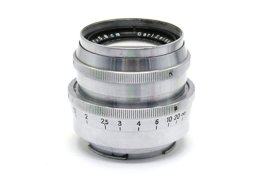 Biotar 2/5.8cm Carl Zeiss Jena Exakta silver (Germany, 1939)