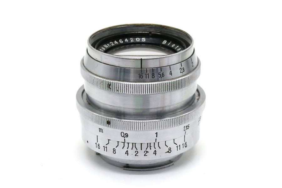 Biotar 2/5.8cm Carl Zeiss Jena Exakta silver (Germany, 1939)