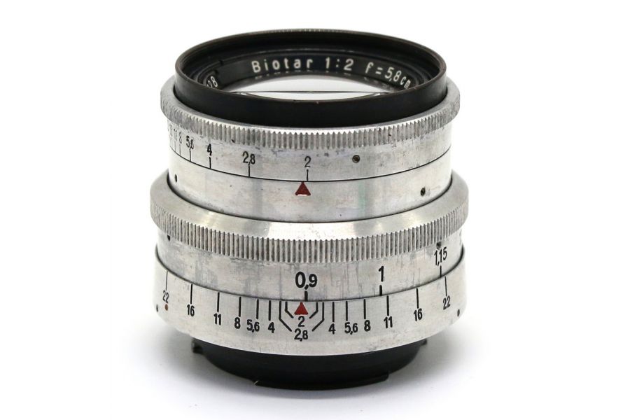 Biotar 2/58 T CZJ 17-ти лепестковый silver Exakta