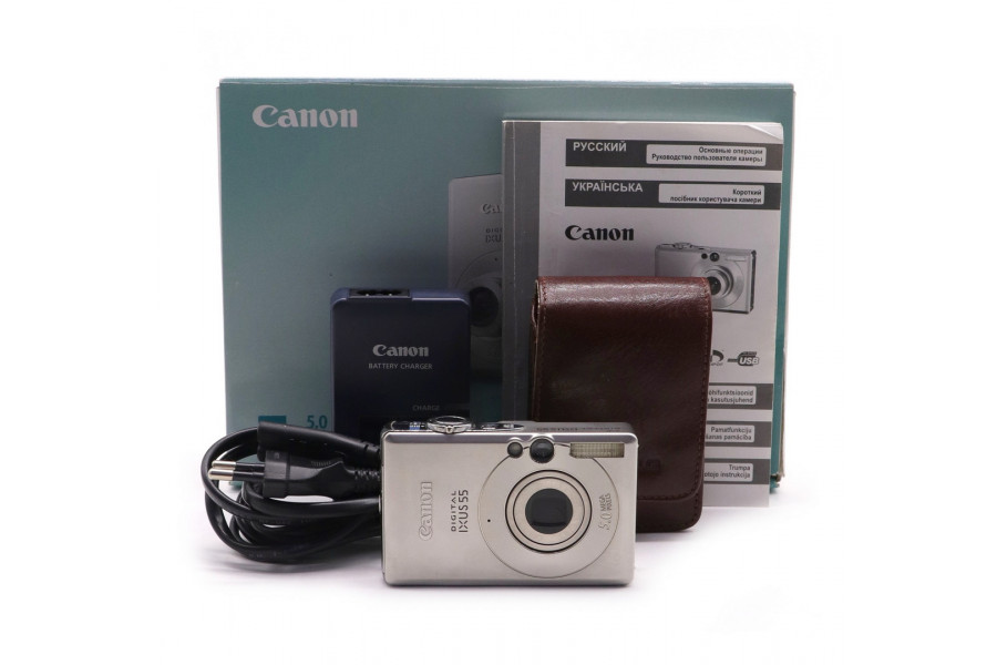 Фотоаппарат Canon Digital IXUS 55 в упаковке