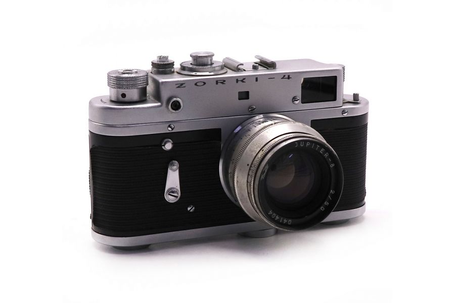Фотокамера Зоркий 4 / Zorki-4 + Юпитер-8 silver