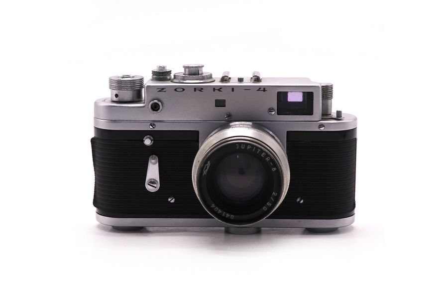 Фотокамера Зоркий 4 / Zorki-4 + Юпитер-8 silver