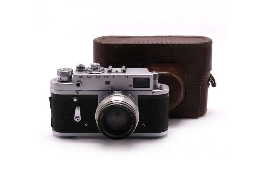 Фотокамера Зоркий 4 / Zorki-4 + Юпитер-8 silver