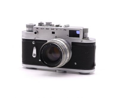 Фотокамера Зоркий 4 / Zorki-4 + Юпитер-8 silver