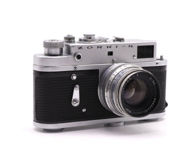 Фотокамера Зоркий 4 / Zorki-4 + Юпитер-8 silver
