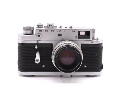 Фотокамера Зоркий 4 / Zorki-4 + Юпитер-8 silver