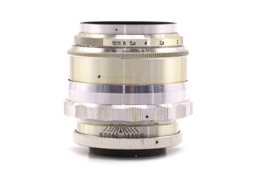 Объектив Юпитер-9 2/85 М39 silver зерк М42