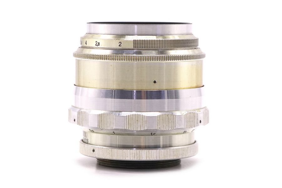 Объектив Юпитер-9 2/85 М39 silver зерк М42