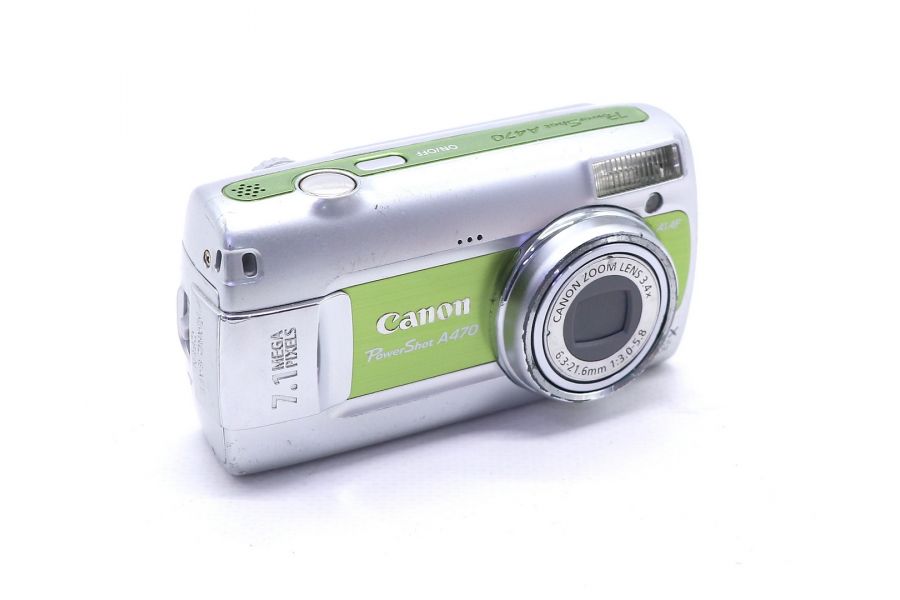 Компактный фотоаппарат Canon PowerShot A470 салатовый