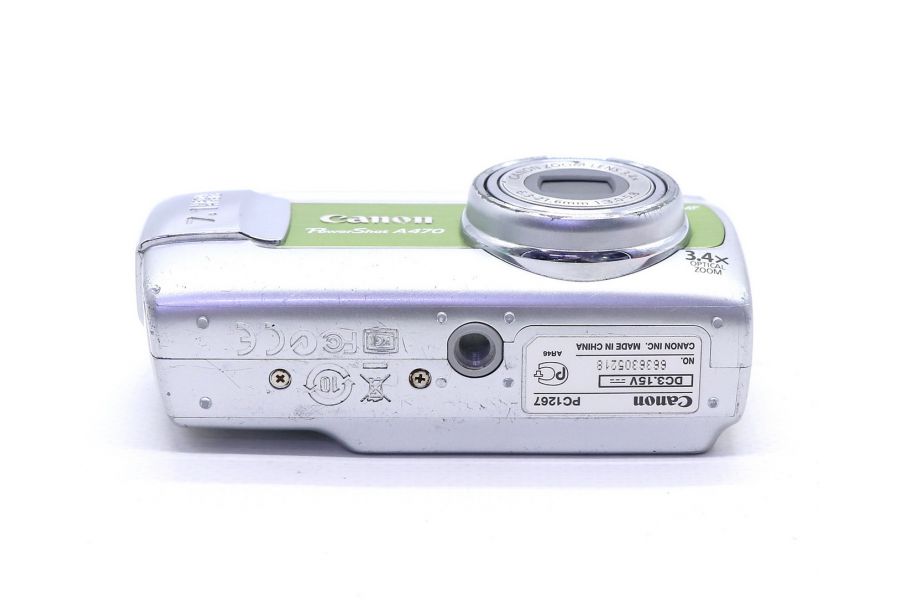 Компактный фотоаппарат Canon PowerShot A470 салатовый