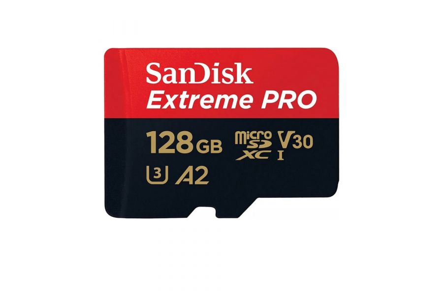 Карта памяти SanDisk 128GB Extreme PRO microSDXC UHS-I U3 V30 A2 200/90 MB/s