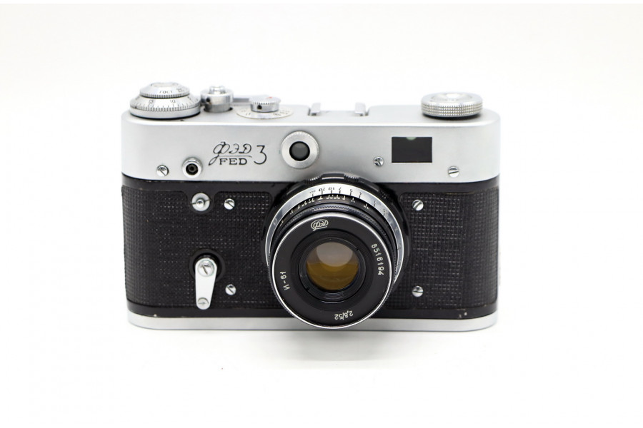 Фотоаппарат Фэд 3 + Индустар-61 (СССР. 1986)