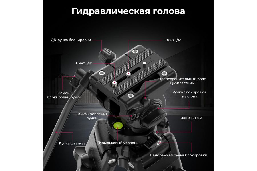 Штатив Ulanzi MT-81 Алюминий 75-155 см