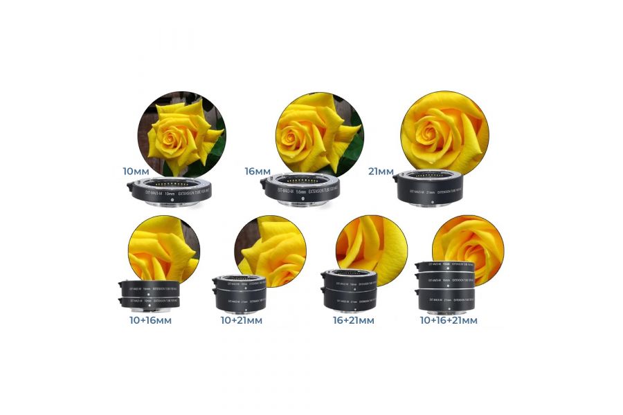 Макрокольца MCOPLUS для Micro 4/3 (MFT) 10/16/21 мм