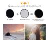 Светофильтр K&F Concept Black Mist 1/4 + ND2-ND400 77 мм