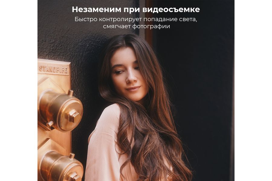 Светофильтр K&F Concept Black Mist 1/4 + ND2-ND400 77 мм