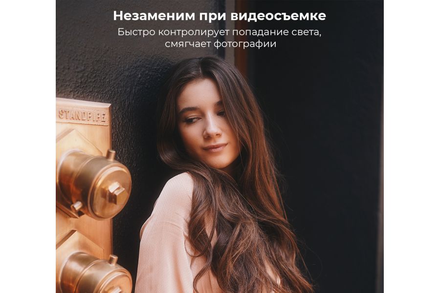 Светофильтр K&F Concept Nano-X Black Mist 1/4 + ND2-ND400 82mm