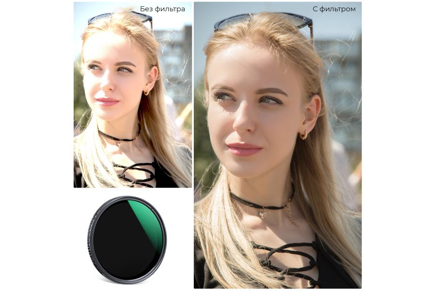 Фильтр K&F Concept 55мм Nano-D ND2-ND400 1-9 стопов