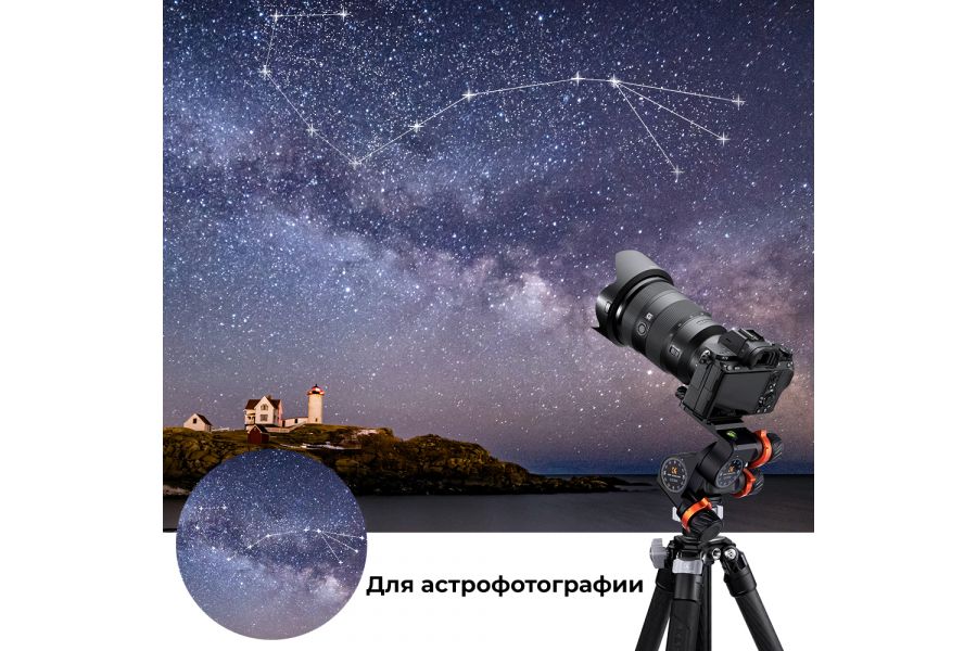 Штативная голова K&F Concept GD-3W Gear KF31.047