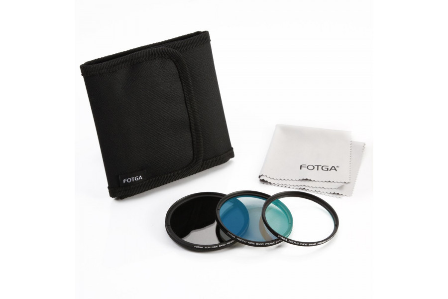 Комплект светофильтров Fotga ND + MC-UV + CPL 77mm