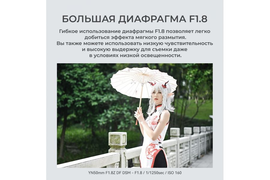 Объектив YongNuo 50mm F1.8Z DF DSM для Nikon Z