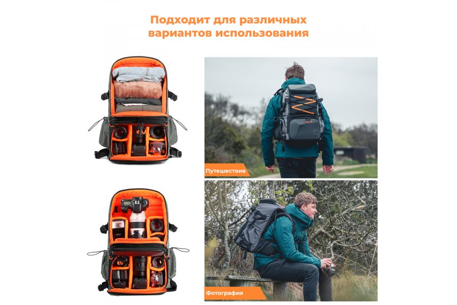 Рюкзак K&F Concept 32 л KF13.107 Вместительный