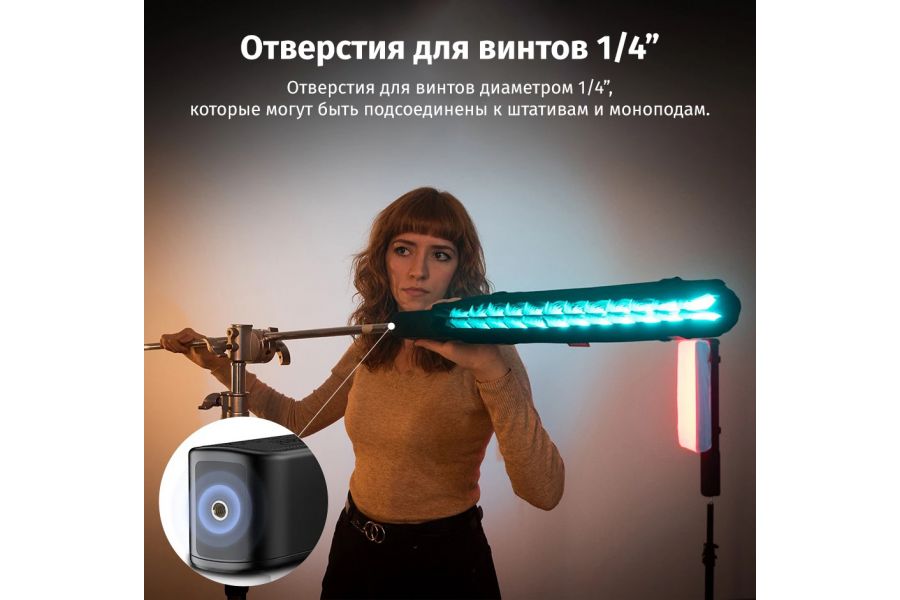 Осветитель Zhiyun Fiveray F100 + сетевой адаптер