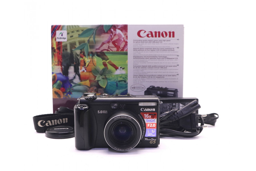 Компактная цифровая камера Canon PowerShot G5 в упаковке