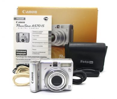 Камера Canon PowerShot A570 IS в упаковке