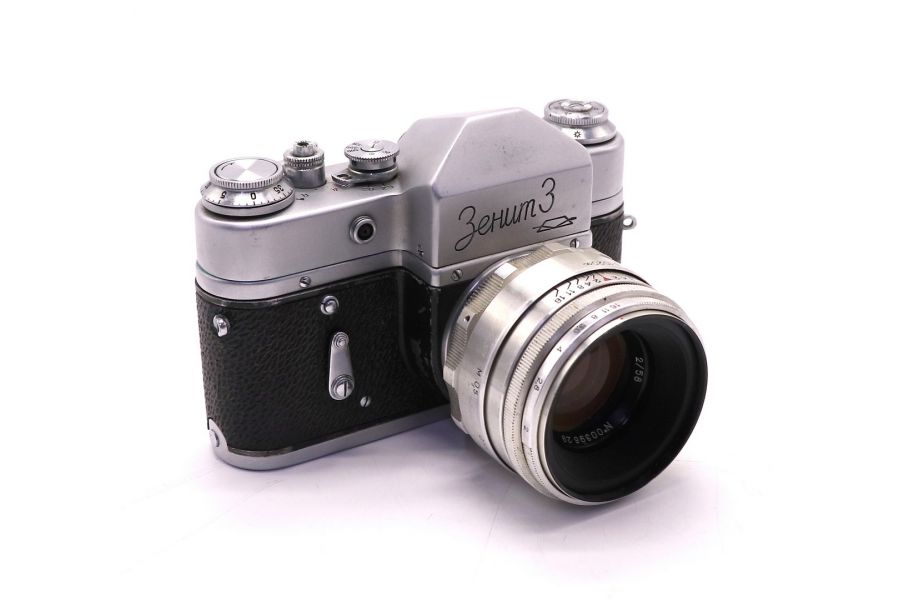 Советский фотоаппарат Зенит 3 + Гелиос-44 13 лепестков kit